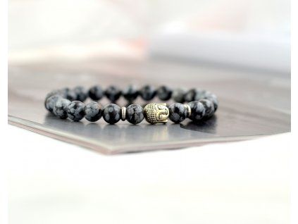 obsidian vlockovy 8 mm budha