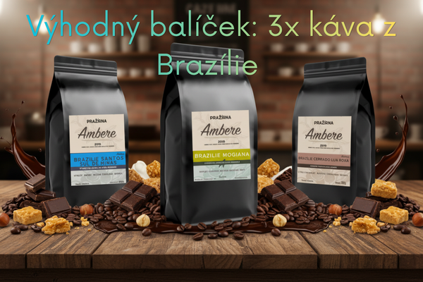 ZVÝHODNĚNÝ BALÍČEK: 3 DRUHY BRAZILSKÉ KÁVY
