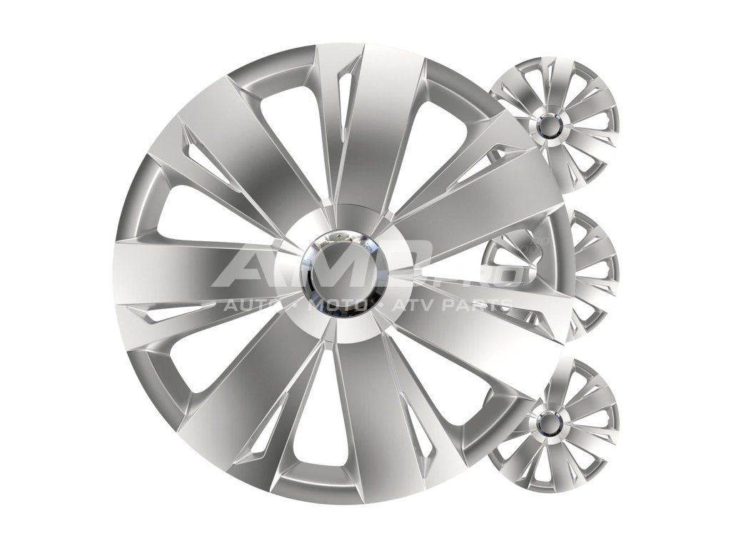 Puklice Energy 14” strieborná sada 4ks COLOR BOX