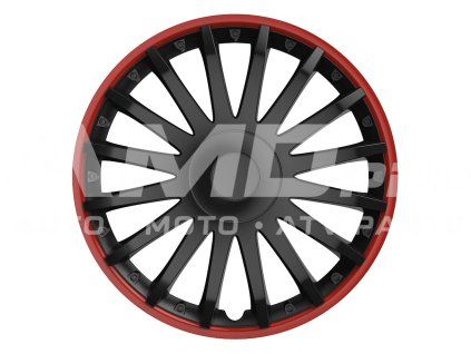 Puklica Crystal 15" Black&Red