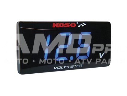 Koso slim modrý elektronický voltmeter