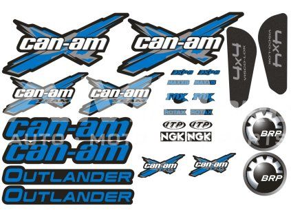 Sada nálepiek Can-am Outlander, modrá