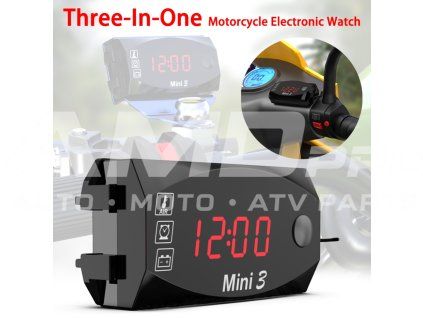 Elektronický teplomer Mini 3 červený