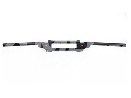 Antivibračné riadidlá s elastomérom, čierne, 22 mm