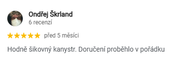 Google recenze Ondřej Škrland na kanystr No-Spill