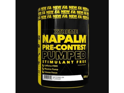 Fitness Authority Xtreme Napalm Pre - Contest Pumped Stimulant Free 350 g - Mango - Lime