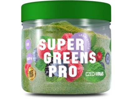 Czech Virus Super Greens Pro V2.0 360g - Lesné Plody