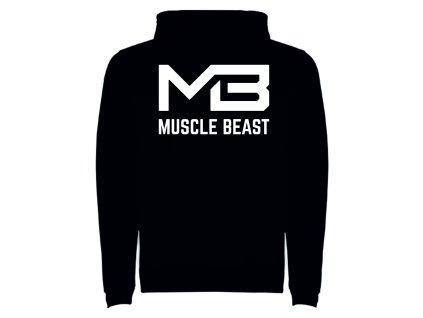 Muscle Beast pánska mikina s kapucňou - Size L Black