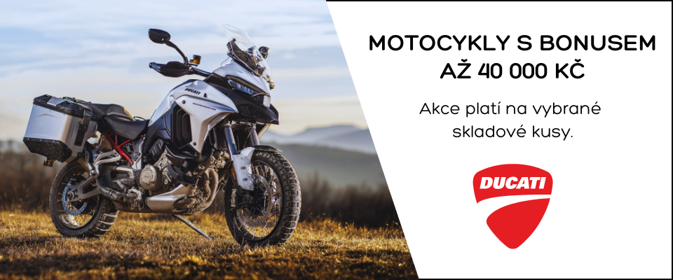 DUCATI nabídka vybraných skladových motocyklů s bonusem až 40.000 Kč