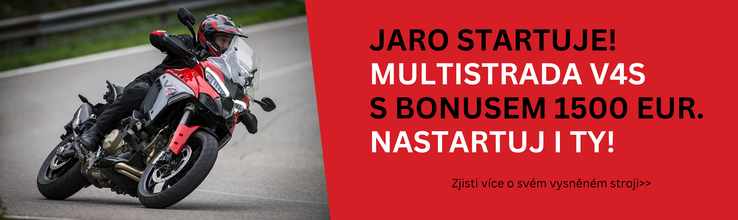Multistrada V4S s bonusem 1500 EUR