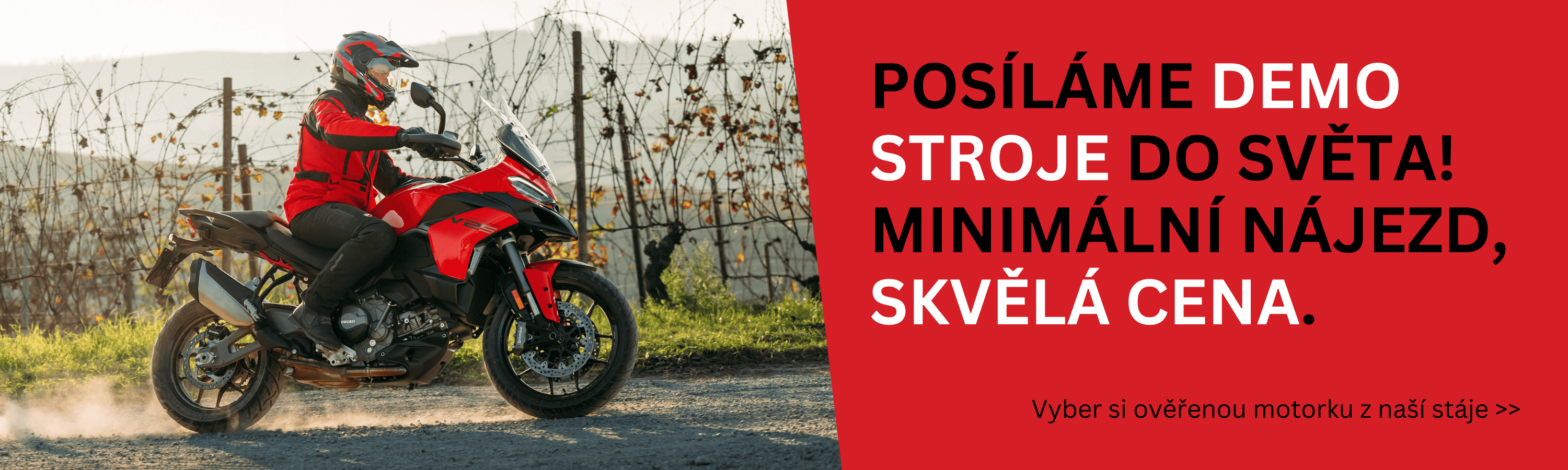 Posíláme demo stroje do světa.