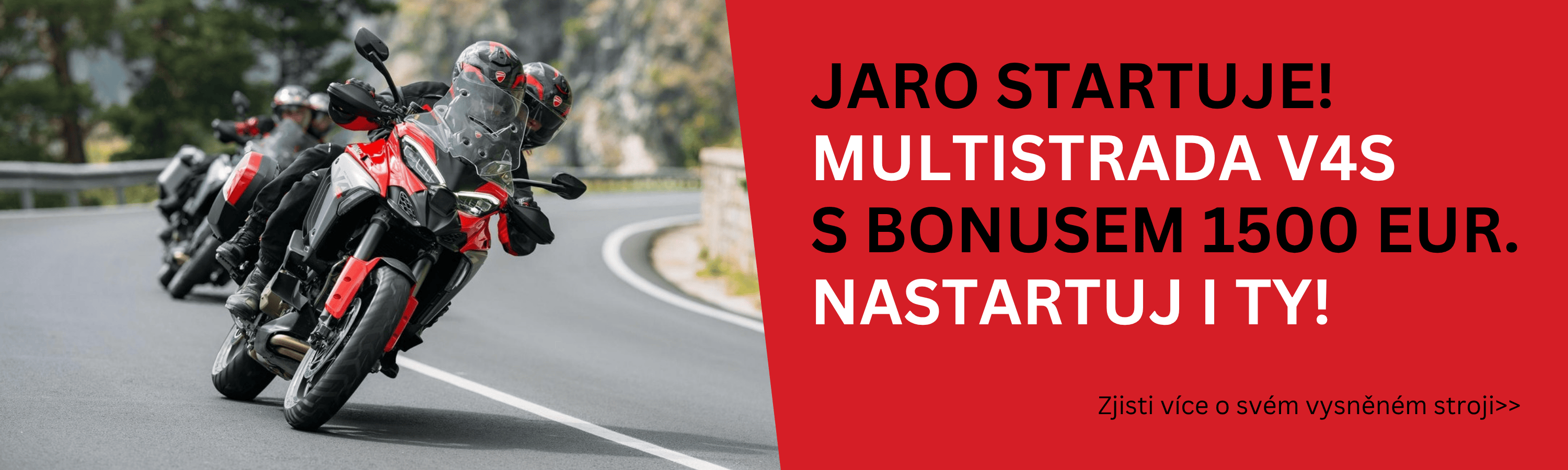 Multistrada V4S s bonusem 1500 EUR
