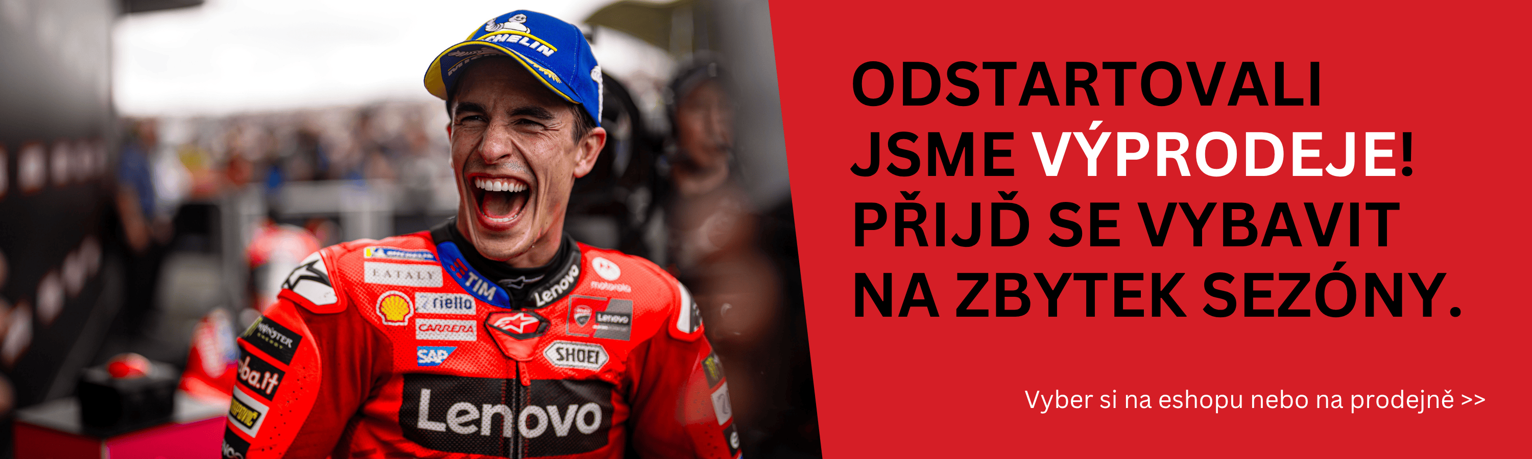 Odstartovali jsme výprodeje! Přijď se vybavit na zbytek sezóny.