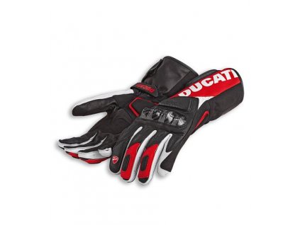 Rukavice Ducati Performance C3 černá-červená-bílá