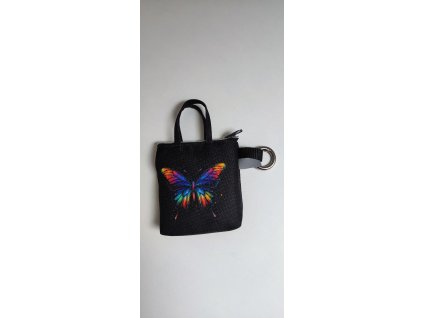 Klíčenka - mini taška - motýl.