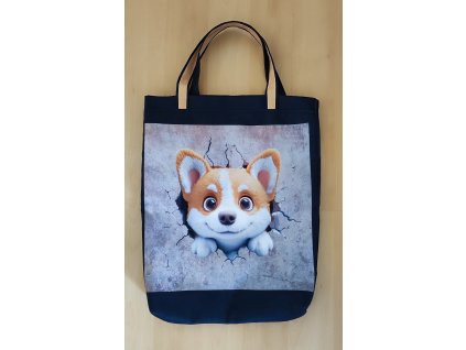 Taška -pejsek corgi.