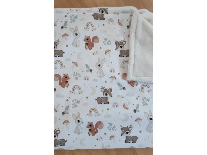 Dětská deka - lesní zvířátka.