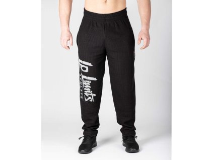 Tepláky 6202-405 BOSTON čierne - vrúbkovaný materiál