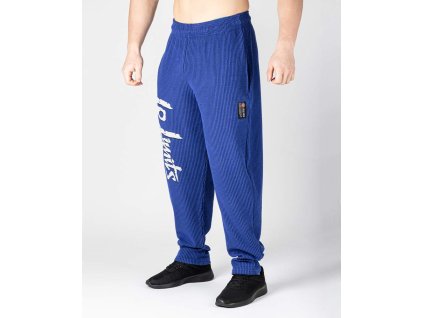 Tepláky 6202-405 BOSTON modré- vrúbkovaný materiál