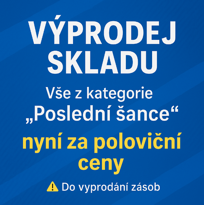 Výprodej skladu vše za polovic