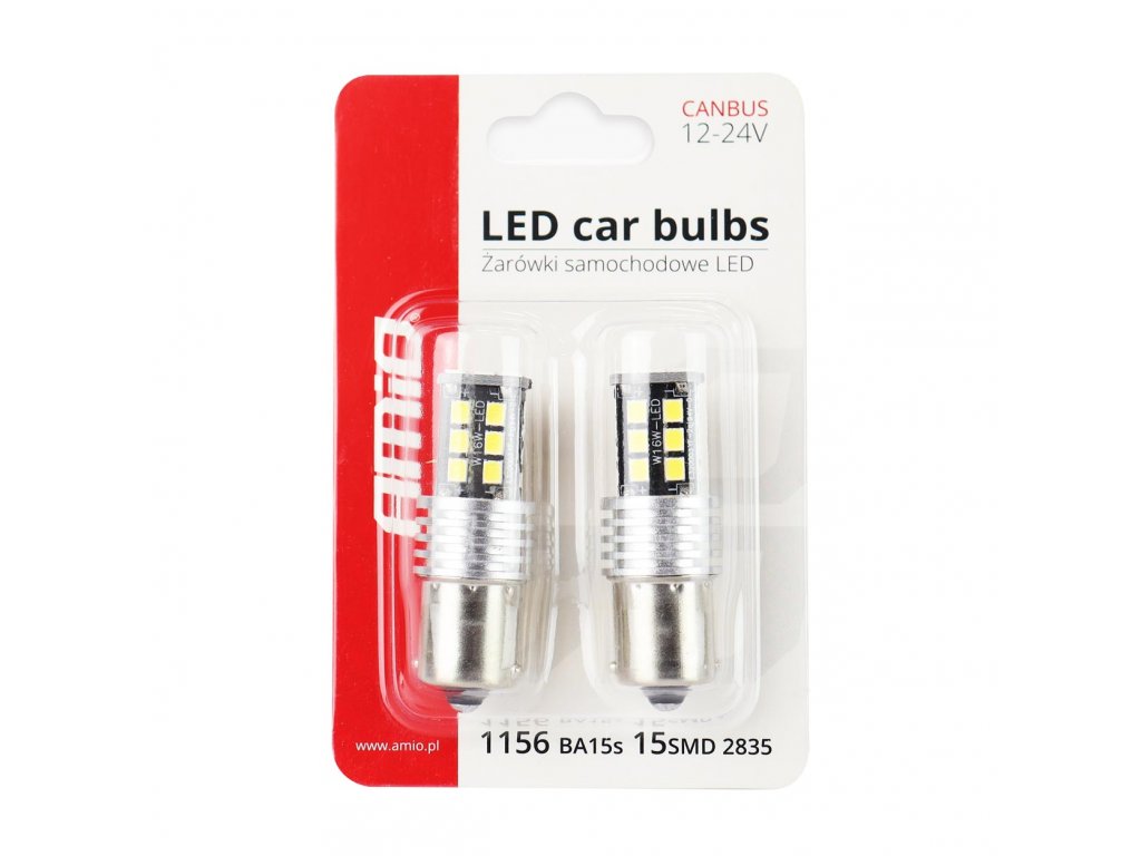 LED CANBUS 2835 15SMD 1156 BA15S P21W R10W R5W White 12V/24V -  -  internetový obchod s autodoplňky