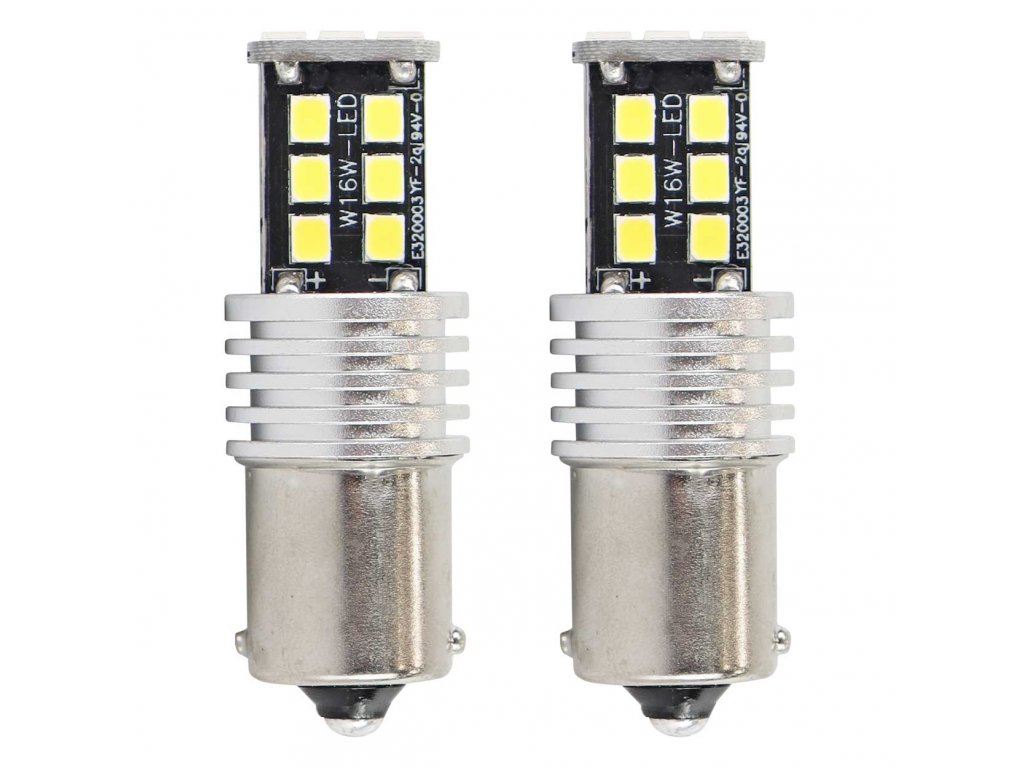 LAMPARAS P21W BA15S 1156 18 LED CANBUS BLANCO