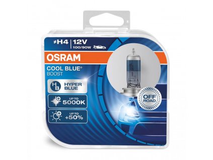 Halogenová žárovka Osram H4 12V 100 / 90W P43t Cool Blue Boost 5000K / 2 ks