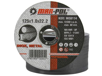 17271 kotouc rezny na ocel nerez 125x1 0x22 2mm m08114