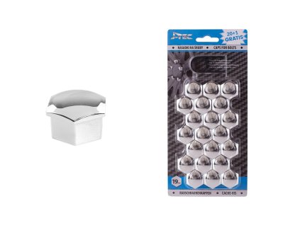 21681 sada krytek pro srouby kol 19 mm chromove