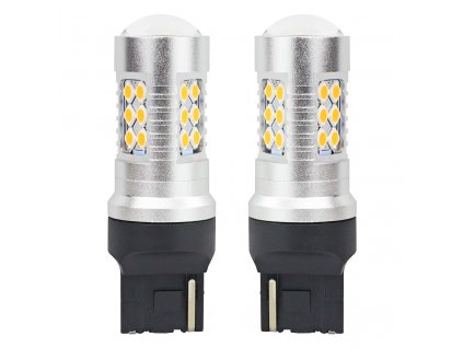 LED CANBUS 3030 24SMD T20 7440 WY21W Oranžová 12V/24V