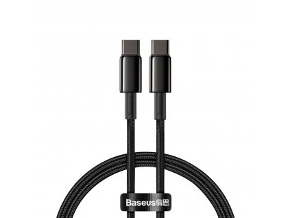 Kabel USB-C na USB-C BASEUS Tungsten Gold, 100 W, 100 cm