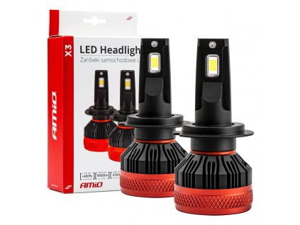 LED žárovky hlavního svícení X3 Series H7 AMiO