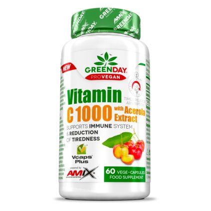 GreenDay Vitamin C 1000 s extraktem z aceroly (Kapsle 60cps)