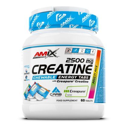 Performance Creatine 2500 mg Chewable Energy Tabs Multi Flavour (Tablety 60tbl)