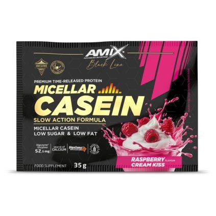 Black Line Micellar Casein Raspberry cream kiss (Hmotnost 35g)