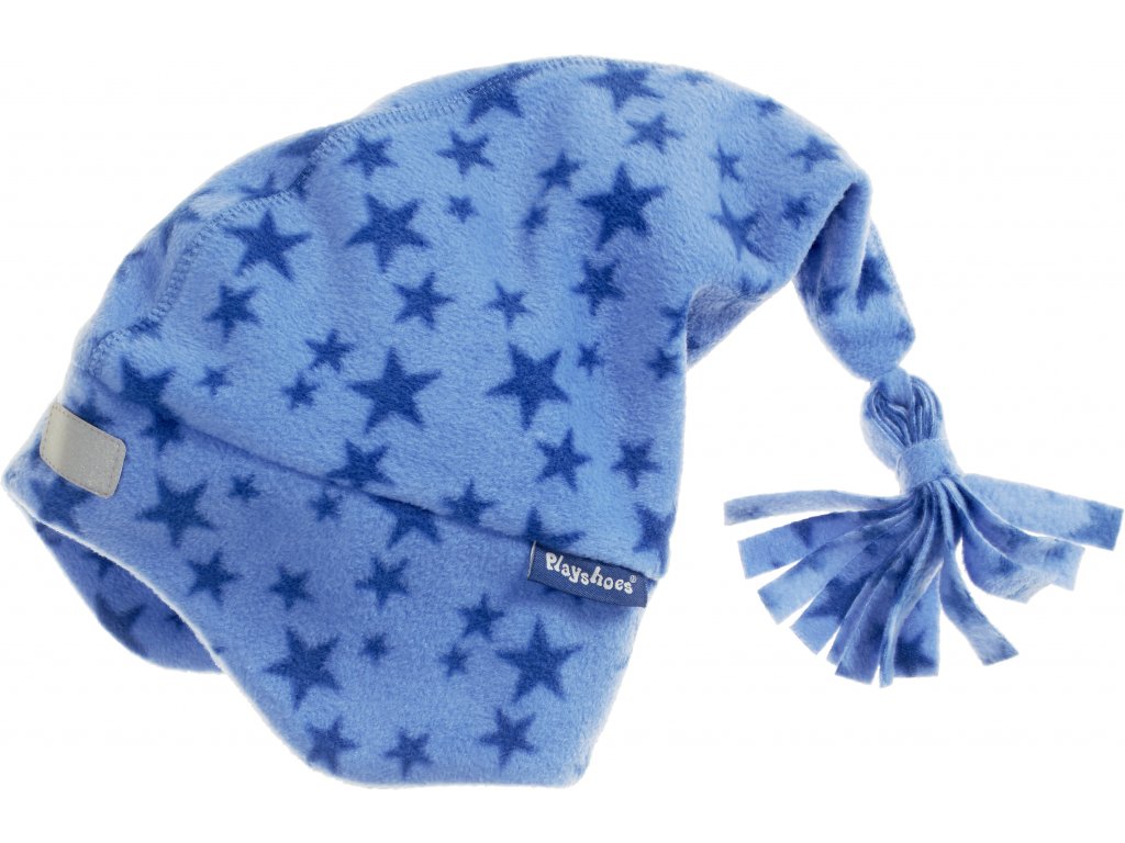 Fleecová čiapka hviezdičková modrá