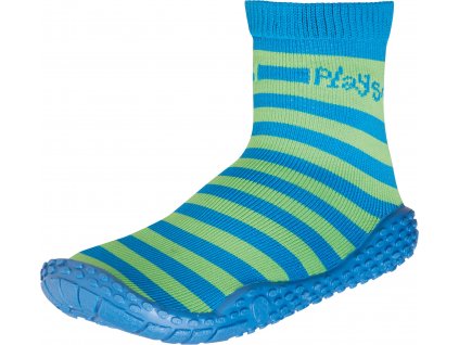Aqua ponožky zelený pásik