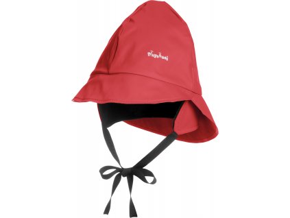 Klobúčik do dažďa s fleecovou podšívkou červený