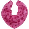 Fleecová šatka na krk hviezdičková ružová
