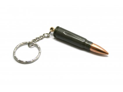 7,62x39 Dummy Cartridge Keychain Lacquered