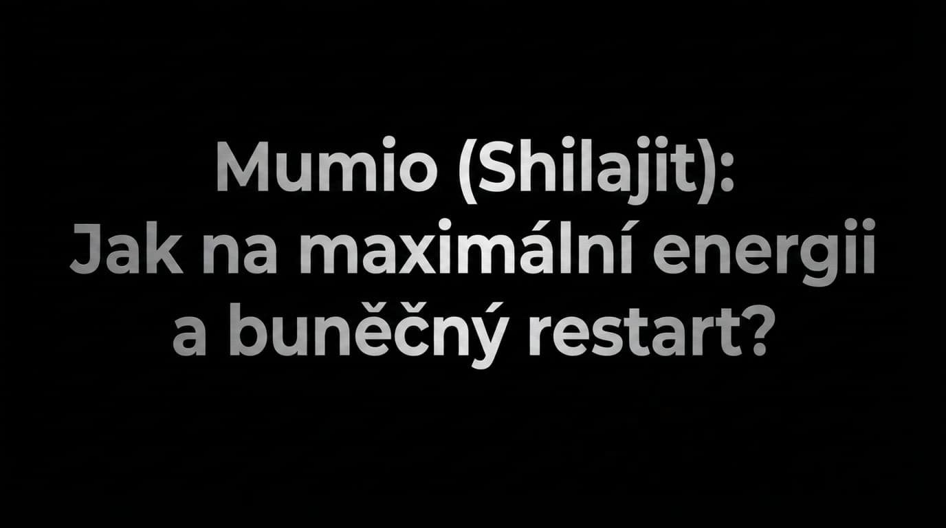 Mumio (Shilajit) Altai Power: Jak na maximální energii a buněčný restart? | AMMU.cz