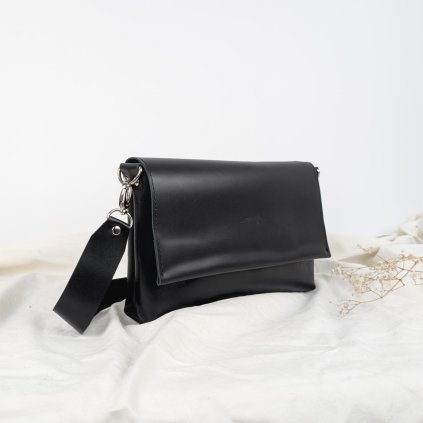 Kožená kabelka do ruky aj crossbody, ručne šitá od Ammyla