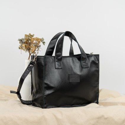Veľká kožená kabelka do ruky aj crossbody od Ammyla