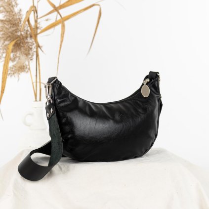 Ručne šitá kožená kabelka na rameno aj crossbody by Ammyla