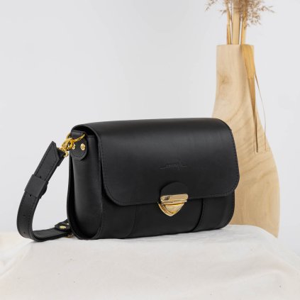 Kožená crossbody kabelka strednej veľkosti od Ammyla