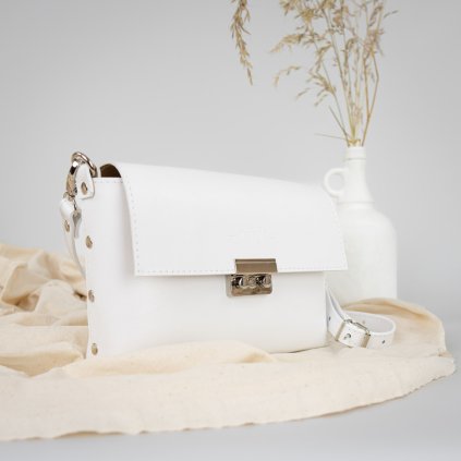 Ručne šitá kožená kabelka na rameno aj crossbody by Ammyla