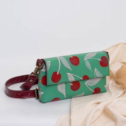 Ručne maľovaná kožená kabelka Ammyla