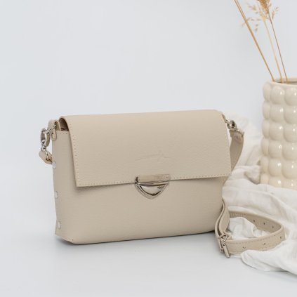 Ručne šitá kožená kabelka na rameno aj crossbody by Ammyla