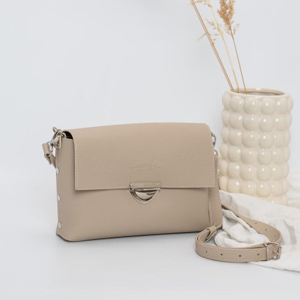 Ručne šitá kožená kabelka na rameno aj crossbody by Ammyla
