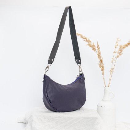 Ručne šitá kožená kabelka na rameno aj crossbody by Ammyla